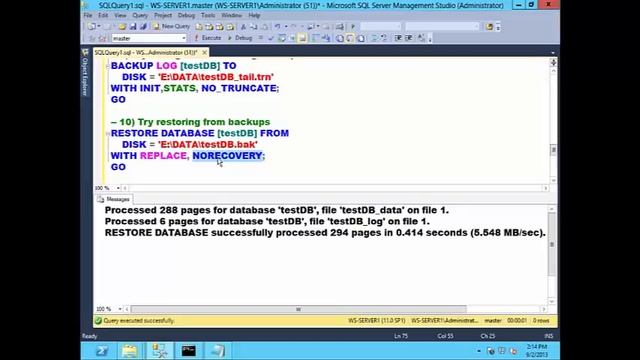 SQL Server Database Recovery Techniques 14 смотреть онлайн