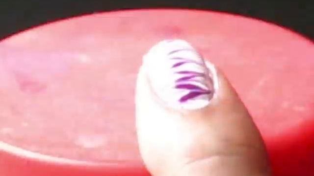 Fuchsia and White Marble Nail Art (No Water Needed смотреть онлайн