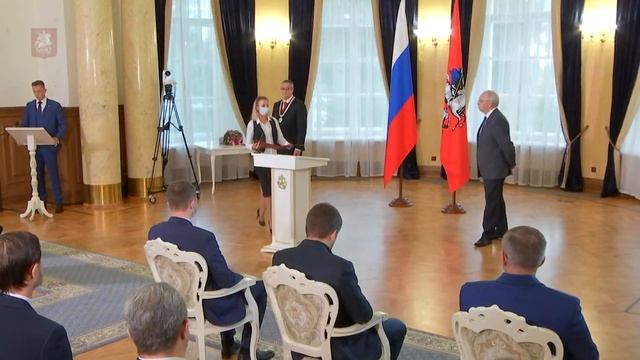 24.09.2021. Церемония принесения присяги депутатами Мосгордумы, избранными по округам № 19 и № 37 смотреть онлайн