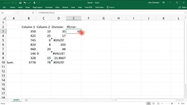 How To Use The IFERROR Function In Excel - The Easy Way! смотреть онлайн