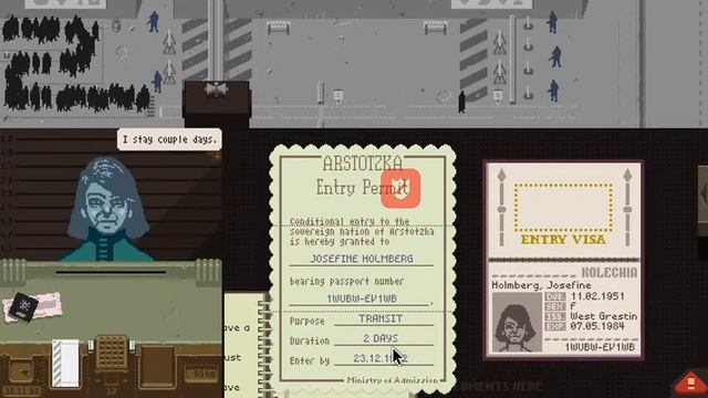 Papers, Please Playthrough to Ending 20 - Days 06-10 - 185 Cr смотреть онлайн