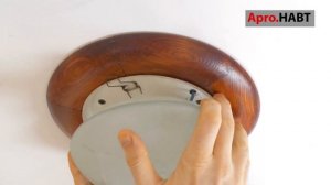 Как снять плафон - еще одна система крепления стекла на светильнике-тарелке