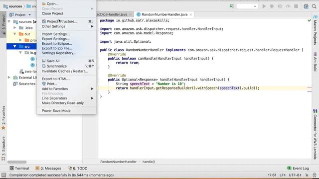 AWS Lambda on Java 8 for Alexa Skill. Basic example смотреть онлайн