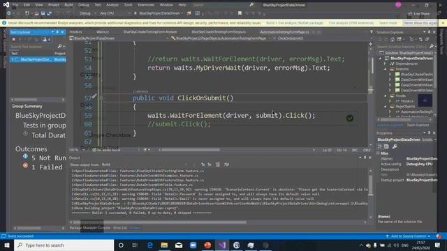 Automation- Selenium Using C# Specflow (NUnit)-Class 3D смотреть онлайн