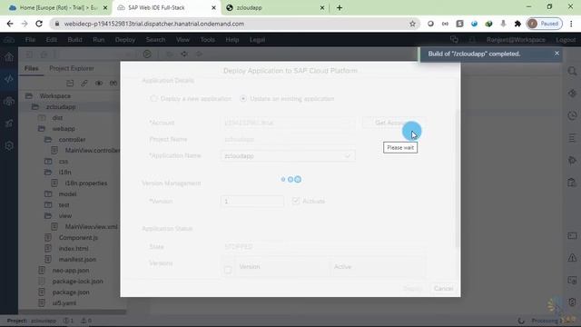 SAP Cloud Platform - Deploy New app in NEO Environment | PART 52 | Free Course | Essential Training смотреть онлайн