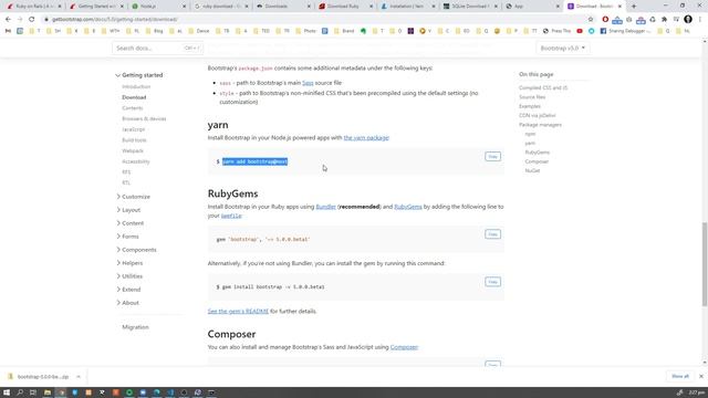 Add Bootstrap 5 to Ruby on Rails 6 Project | Step by Step Tutorial смотреть онлайн