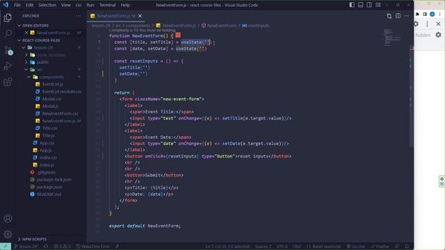 029. Reset input | React o'zbek tilida | React Darslari смотреть онлайн