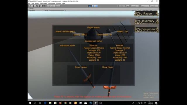 Rs Inventory System Unity Asset смотреть онлайн