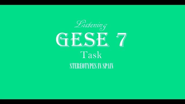 GESE 7 Trinity Listening B2 - National Customs - Stereotypes in Spain смотреть онлайн