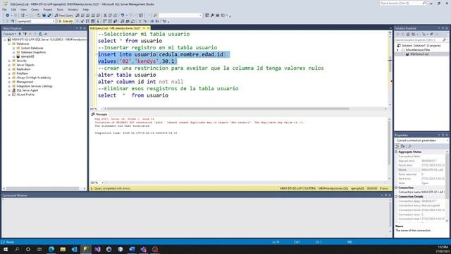 Sql Server Restrinciones, Primary key unique check default not null смотреть онлайн