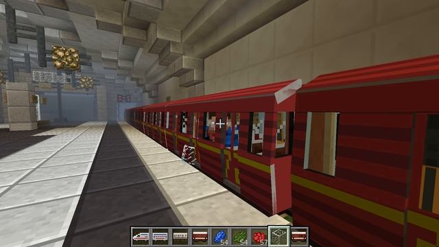 ПАРАД ПОЕЗДОВ МЕТРО В МАЙНКРАФТ // TRAIN PARADE IN MINECRAFT (AUTOMATIC SUBWAY SYSTEM) смотреть онлайн