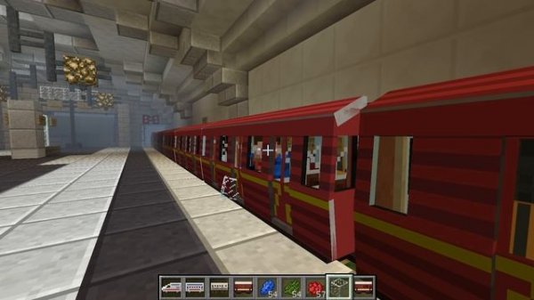 ПАРАД ПОЕЗДОВ МЕТРО В МАЙНКРАФТ // TRAIN PARADE IN MINECRAFT (AUTOMATIC SUBWAY SYSTEM)