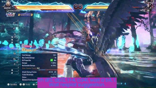 Kazuya ch df2 (abolishing fist) huge damage doable combos for every situation in Tekken 8 #guides смотреть онлайн