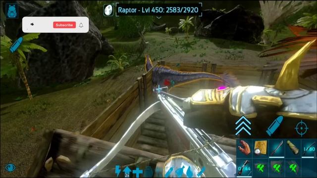 MAX LEVEL RAPTOR TAMING!! |ARK SURVIVAL EVOLVED MOBILE EP5 S1 (Domando Raptor level máximo) смотреть онлайн