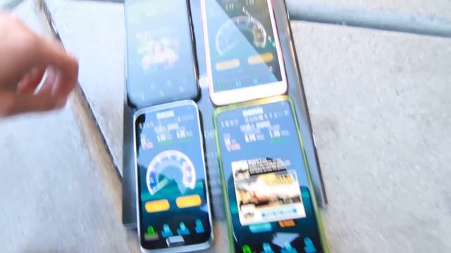 CES 2015 4G LTE Speed Test AT&T, T-Mobile, Verizon, Sprint смотреть онлайн