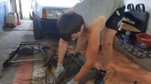 Замена обшивки и пенолитья сидений на 2109