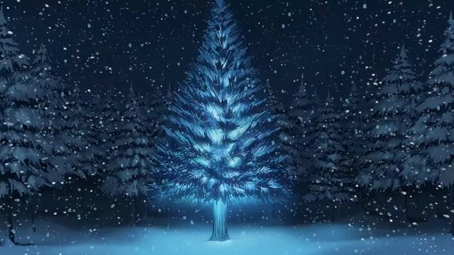 Зимний лес со снегом, видеофон, футаж/ Winter Forest With Snow, Videophone, Footage