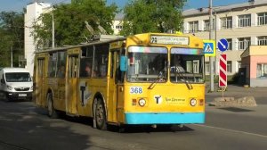 Неадекватная водитель троллейбуса БТЗ-5201 борт. №368 чуть не наехала на меня во время съемки!