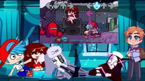 Friday Night Funkin' VS Impostor V4 FULL WEEK + Cutscenes (Danger/Black) (Among Us Secret) (REACT)