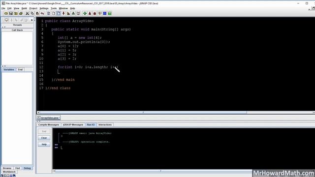 Coding with Java - Array Basics смотреть онлайн