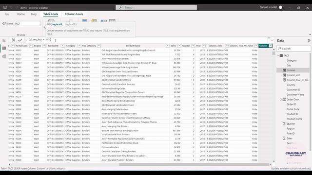 DAX - LOGICAL OPERATORS - AND, OR, NOT, TRUE & FALSE in Power BI смотреть онлайн