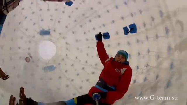 Zorb. Спуск с горы в огромном шаре (Зорбе) #3 смотреть онлайн
