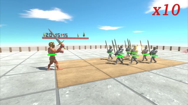 How Many Humans Needed to Defeat Achilles - Animal Revolt Battle Simulator смотреть онлайн