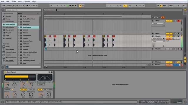 Обзор Ableton Live Beat Repeat смотреть онлайн