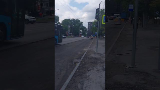 Кишинёв. Ремонт дороги на Рышкановке ул.Киев смотреть онлайн