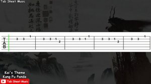 Kung Fu Panda 3 - Kai's Theme (The Arrival of Kai) Guitar Tutorial