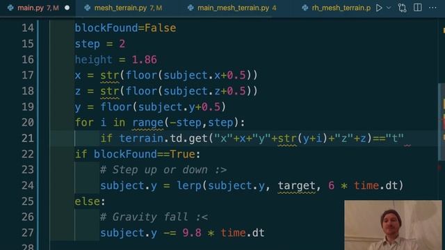 Python Minecraft with Ursina: procedural Perlin Noise terrain and simple biomes - part 2 смотреть онлайн