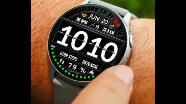 [WATCH FACE] BIG NUMBER SPORT PRO NTV365 - MULTI COLORS - FOR SAMSUNG GALAXY WATCH 3, ACTIVE 2, GEA смотреть онлайн
