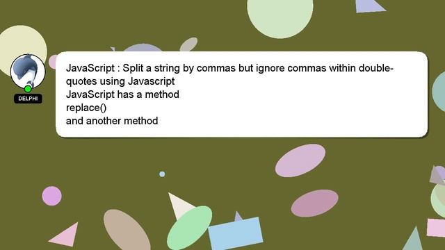 JavaScript : Split a string by commas but ignore commas within double-quotes using Javascript смотреть онлайн