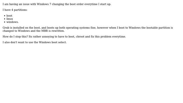 Windows 7 Keeps Changing the MBR on boot (2 Solutions!!) смотреть онлайн