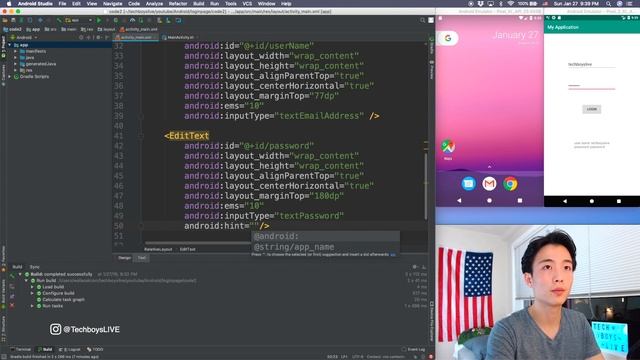 Login Page (EditText & Button) | Android Kotlin for Noobies #3 смотреть онлайн