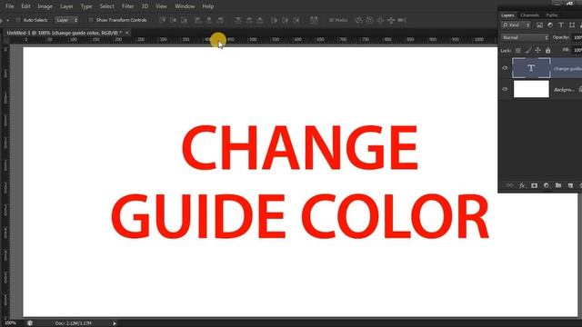 How to Change Guide Color and Also Text Color in Photoshop смотреть онлайн