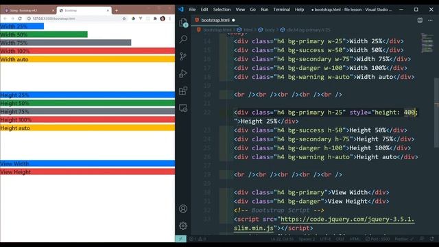 Width & Height in Bootstrap | MengSreang Channel смотреть онлайн