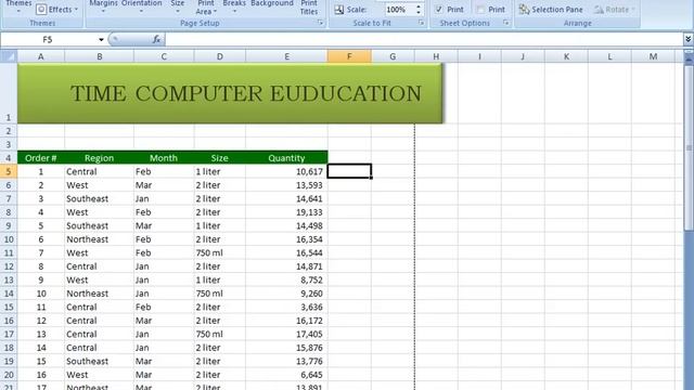 Ms Excel 2007 in telugu Part11 | Ms Excel Tutorial In Telugu смотреть онлайн