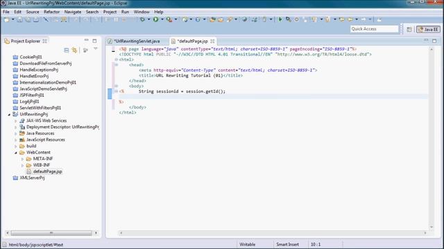 URL Rewriting in a JAVA Web Application - Tutorial смотреть онлайн