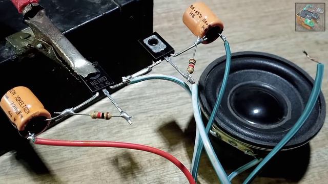 AMPLIFIER Circuit | MJE13003 NPN Transistor Amplifier _