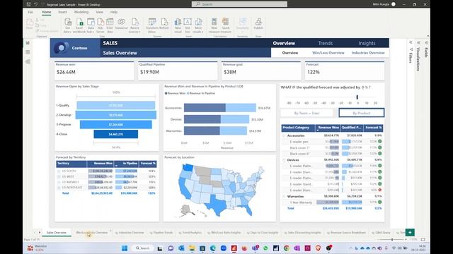 02. Export as PDF - Power BI Dashboard смотреть онлайн