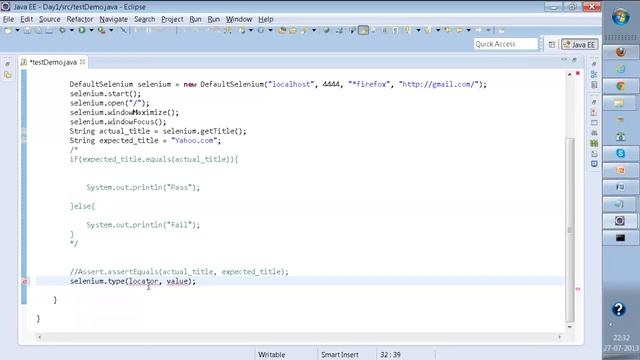 Selenium tutorial - Selenium Webinar - Day 1 - Part 3/3 смотреть онлайн