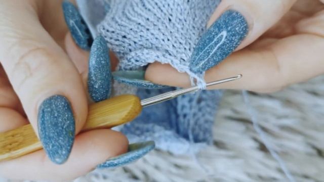 "Рачий шаг" крючком. Обработка края вязанного изделия? смотреть онлайн