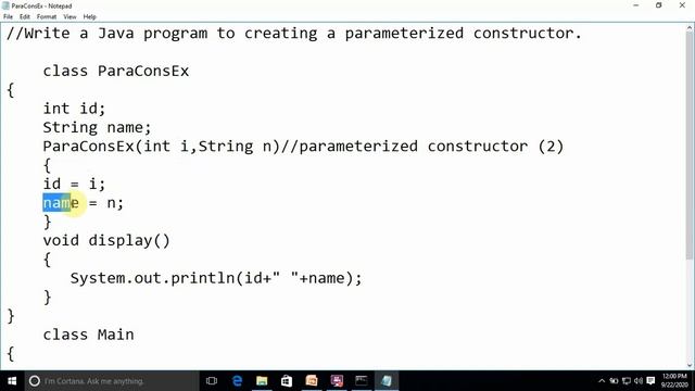 Java Programming (Constructor  Overloading in Java) смотреть онлайн