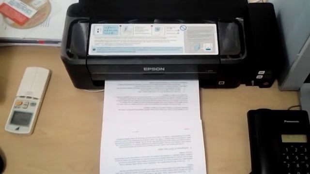 Epson L300 Print Speed Test смотреть онлайн