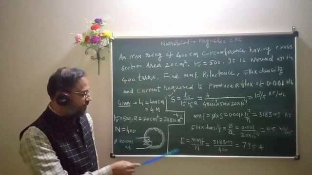 Numerical problem on Magnetic circuit by Dr A A Ansari-Professor LNCT Bhopal смотреть онлайн
