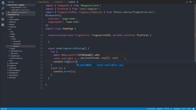 Ionic 3 - Fingerprint Authentication with Android/iOS смотреть онлайн