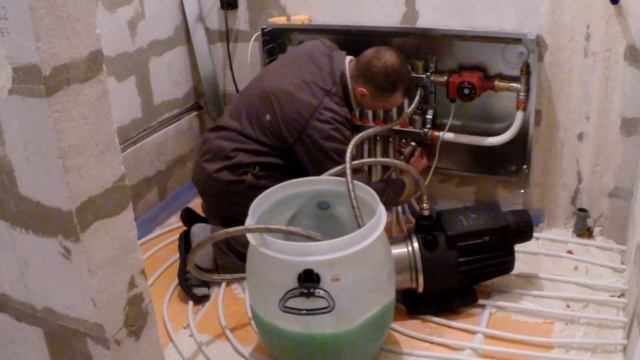 Заполняю тёплые полы антифризом смотреть онлайн