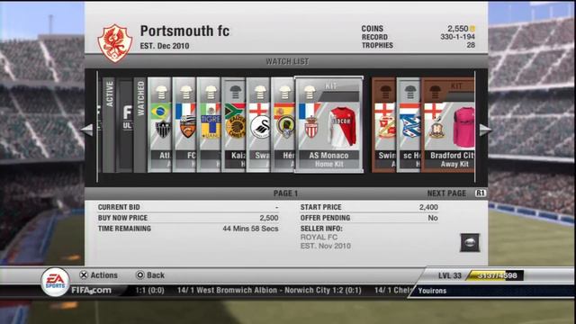 Best kits for Fifa 12 Ultimate Team смотреть онлайн