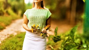 Топ крючком,  Майка крючком, Туника крючком